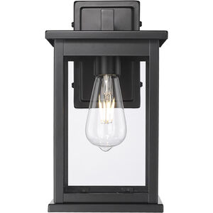 Bowton II 1 Light 12 inch Powder Coated Black Outdoor Wall Sconce